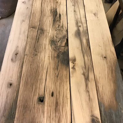 Reclaimed oak boards