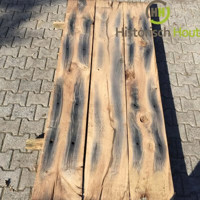 Authentic planed oak trailway planks