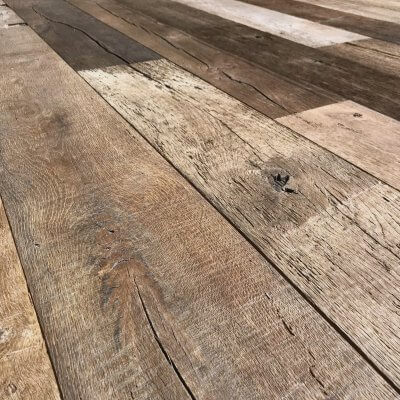 Reclaimed oak floors
