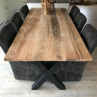 Oude houten tafel