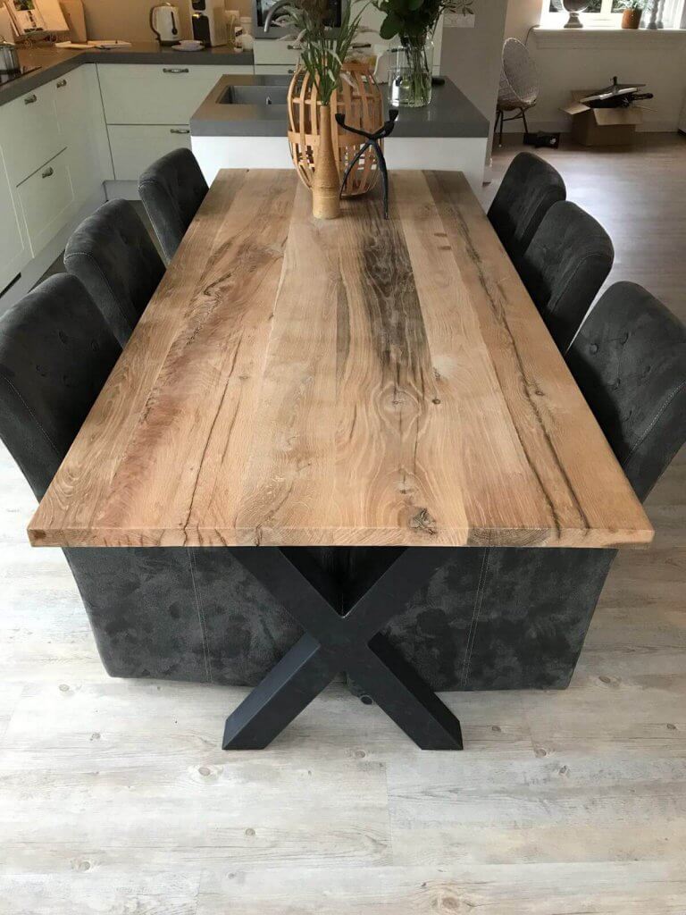 Oude houten tafel
