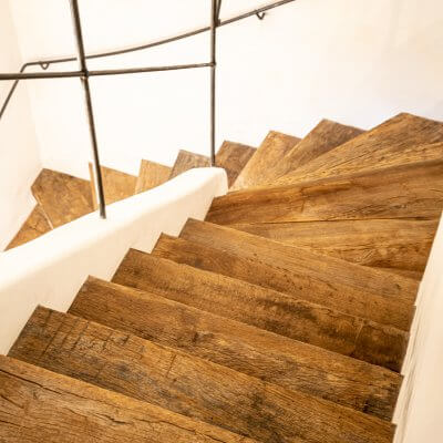 Reclaimed oak stairs