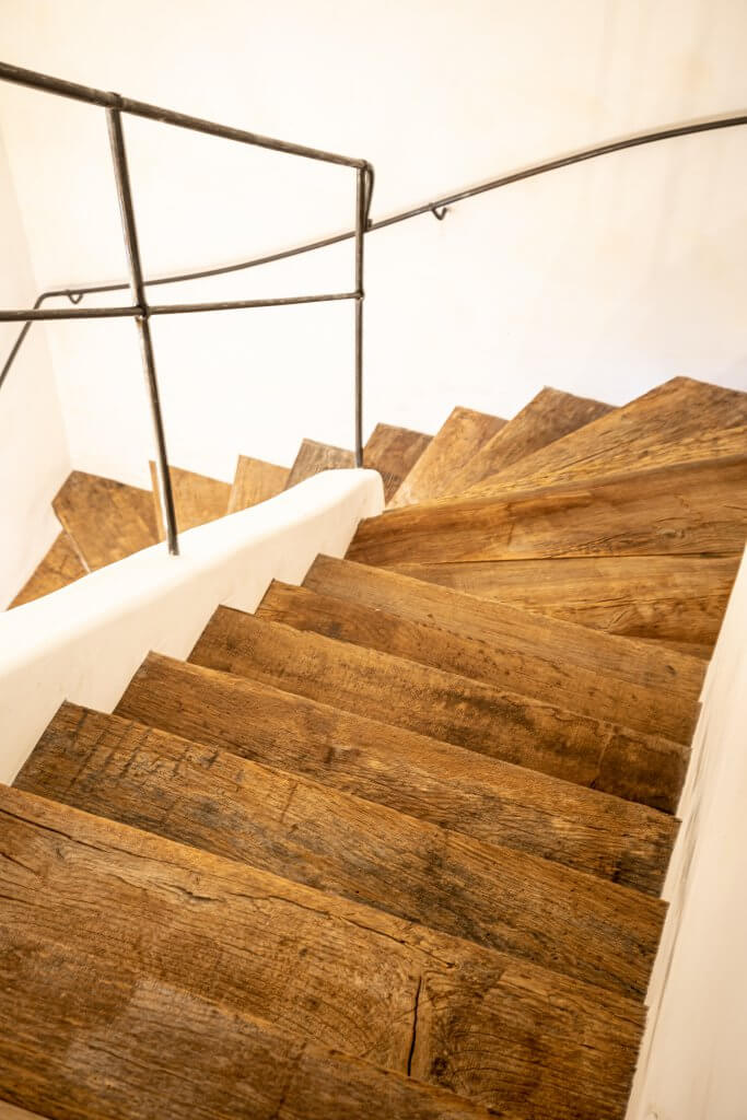 Reclaimed oak stairs