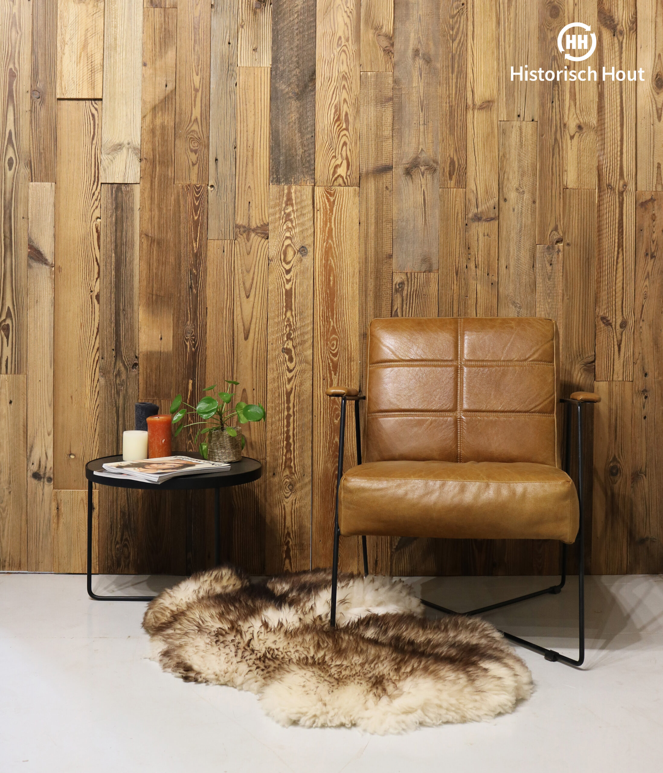 tegenkomen veiling Delegatie Luxewall wandbekleding "Alpine wood grooved brown" per doos - Historisch  Hout