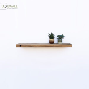 Wooden wall shelf