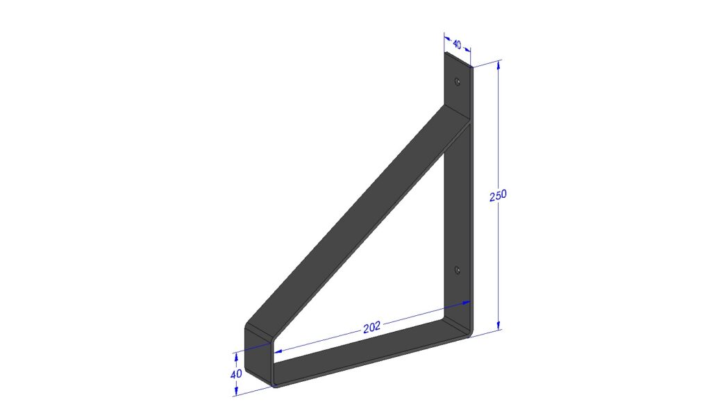 Shelf carrier triangle