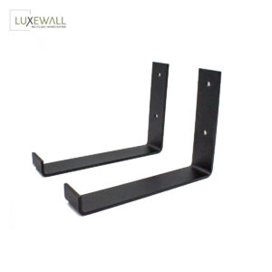 Hanging brackets for wall shelf