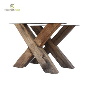 X table leg wood