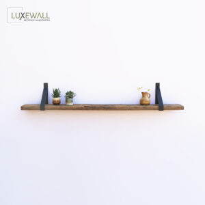 Brushed old oak wall shelf