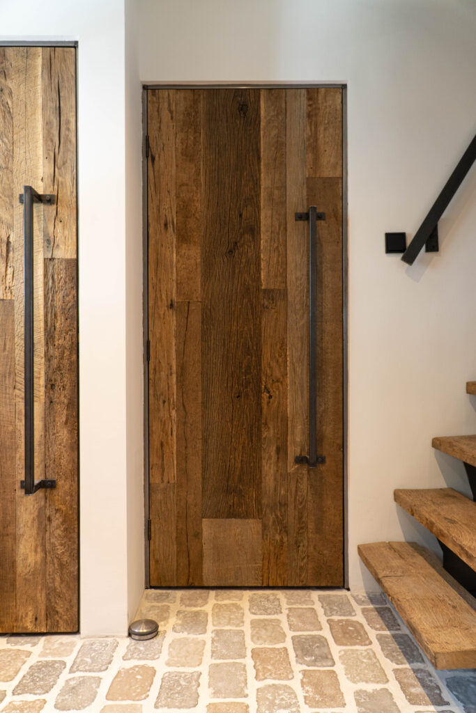 Reclaimed barnwood doors