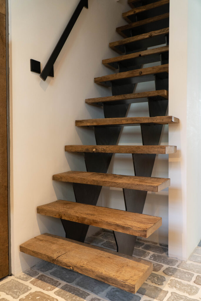 old barnwood stair treads