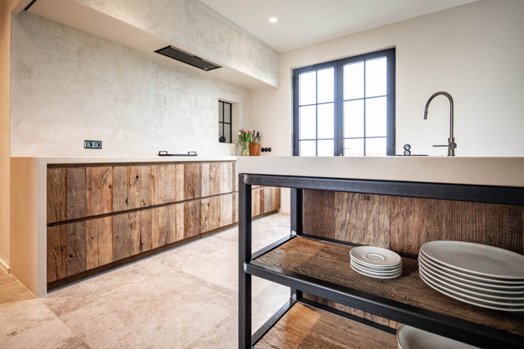 old oak paneled kitchen