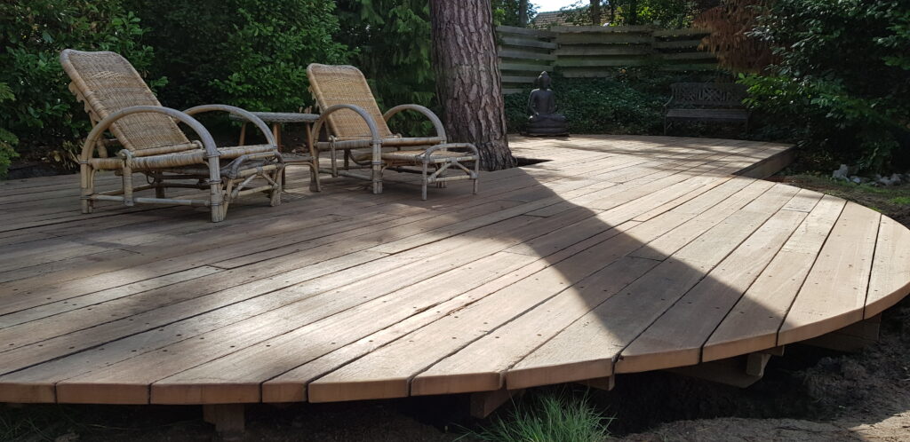 decking board of azobe wood