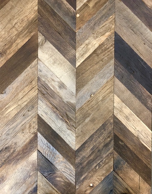 old oak floor with pattern
