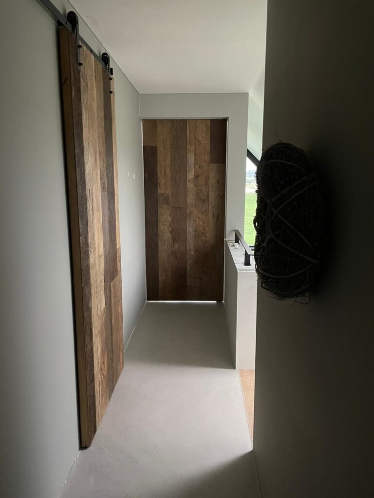 Oak panel barn door