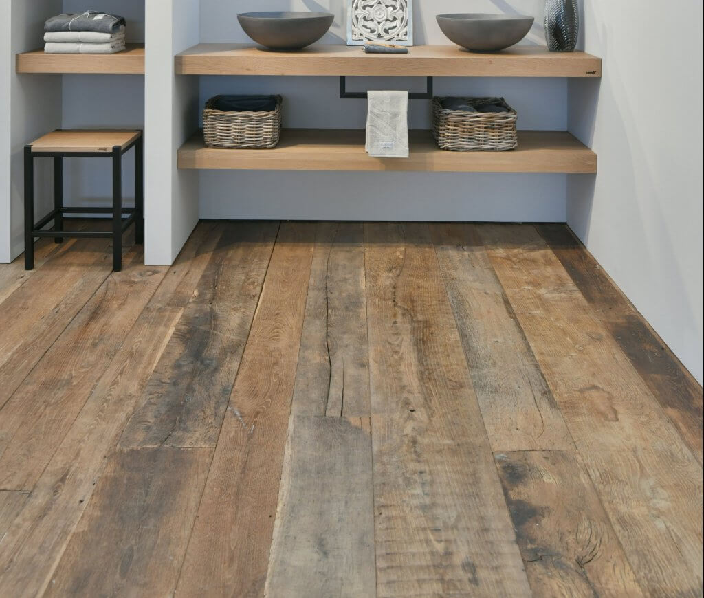 Barn wood floor