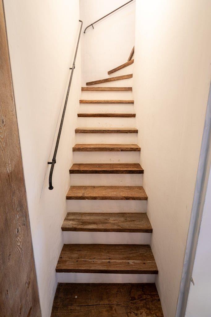 Reclaimed wood stair