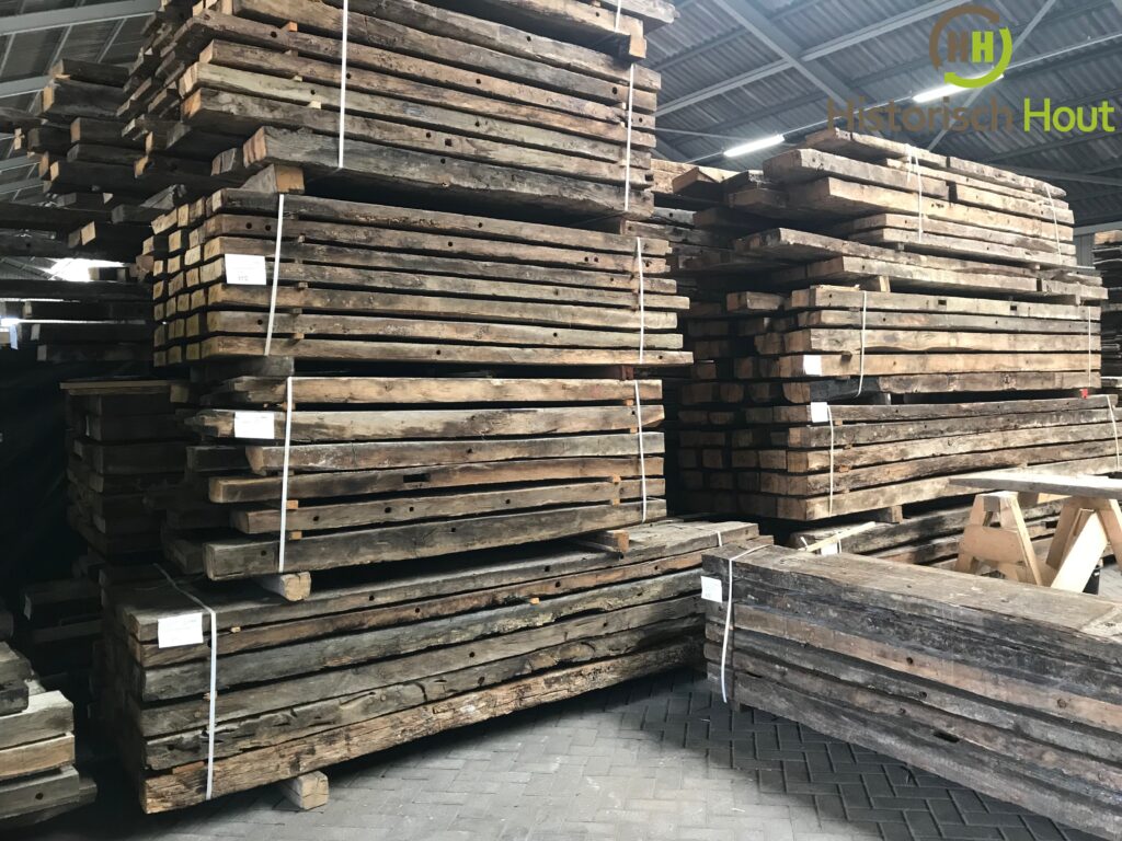 Old oak beams stock