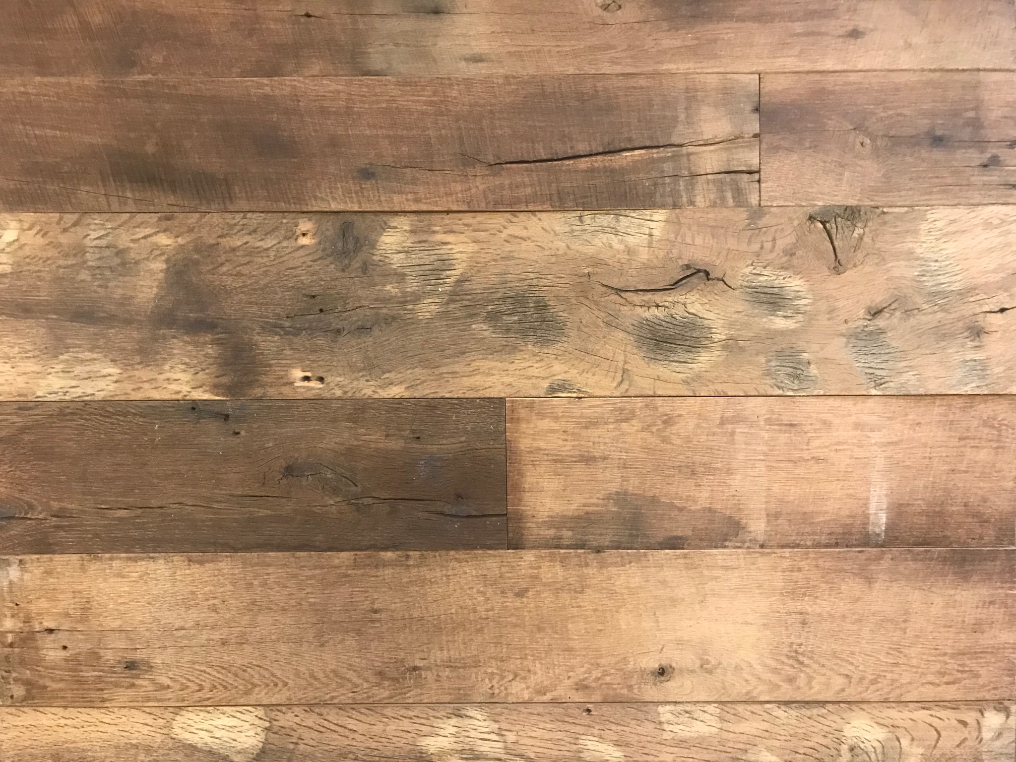 Massieve vloer oud hout