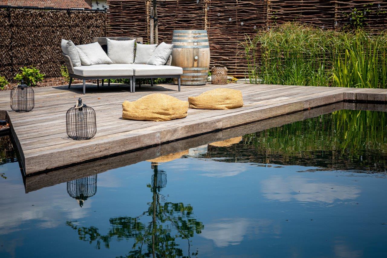 Azobe vlonderplanken op een terras