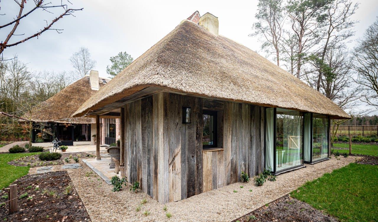 Barnwood gevelbekleding voor villa's