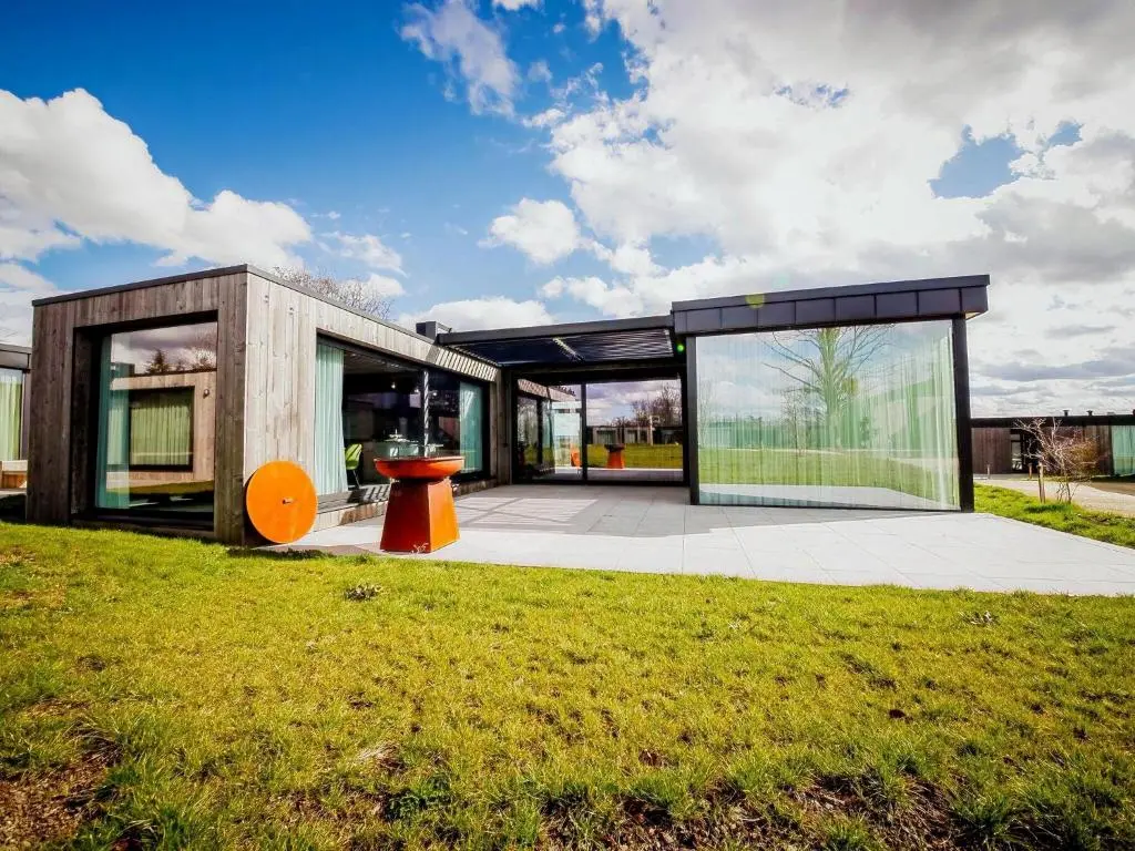 Barnwood gevel van grenen hout