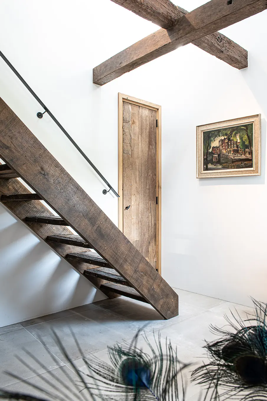 Oude houten deur