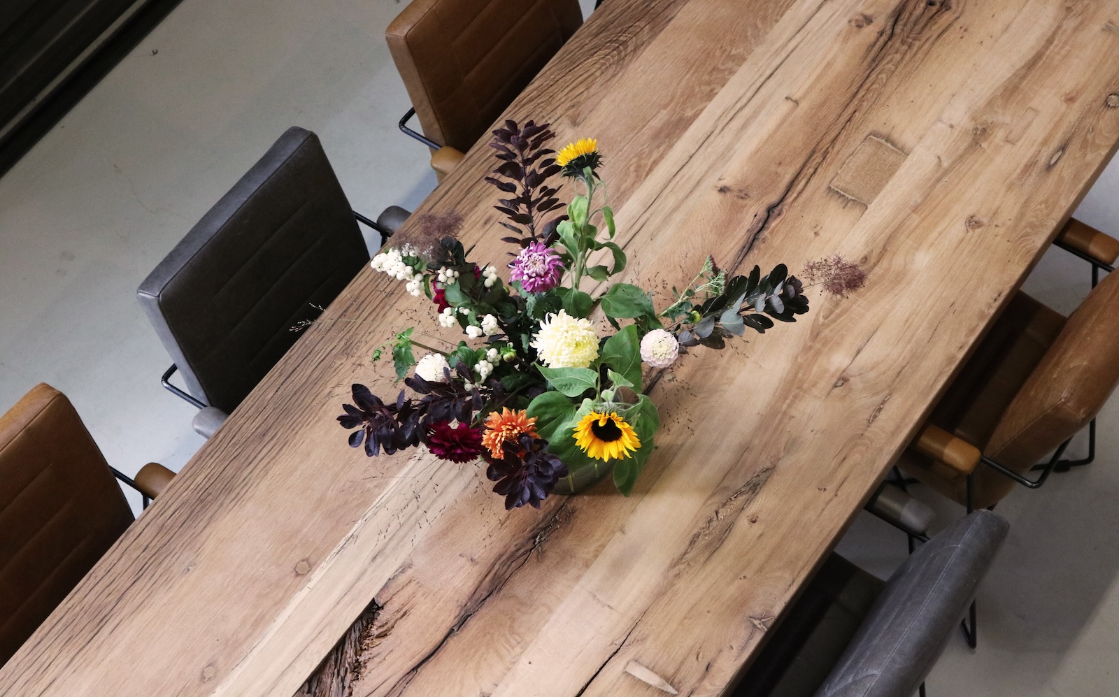 wagonplanken tafel