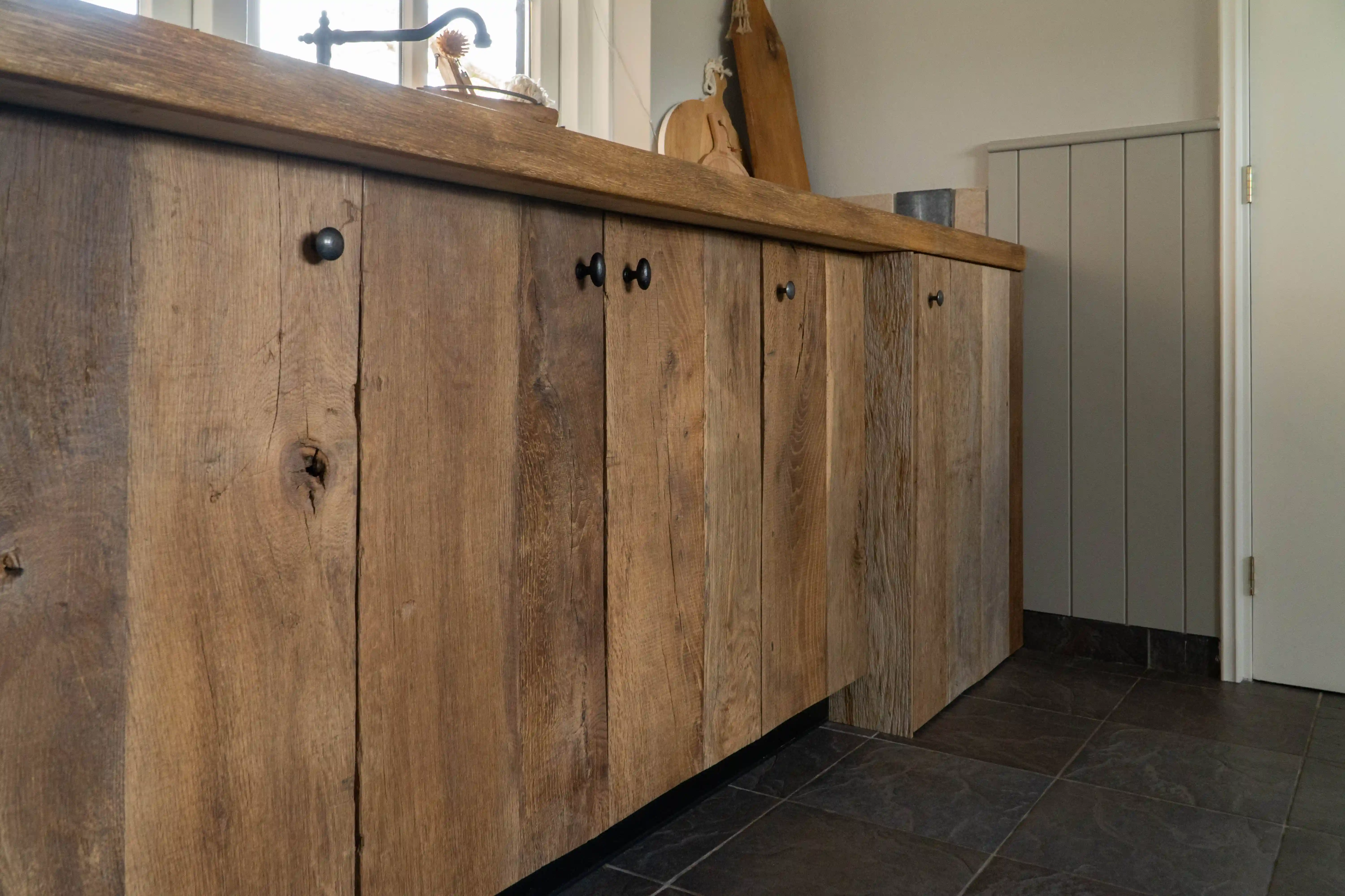 Keuken fronten van oud hout