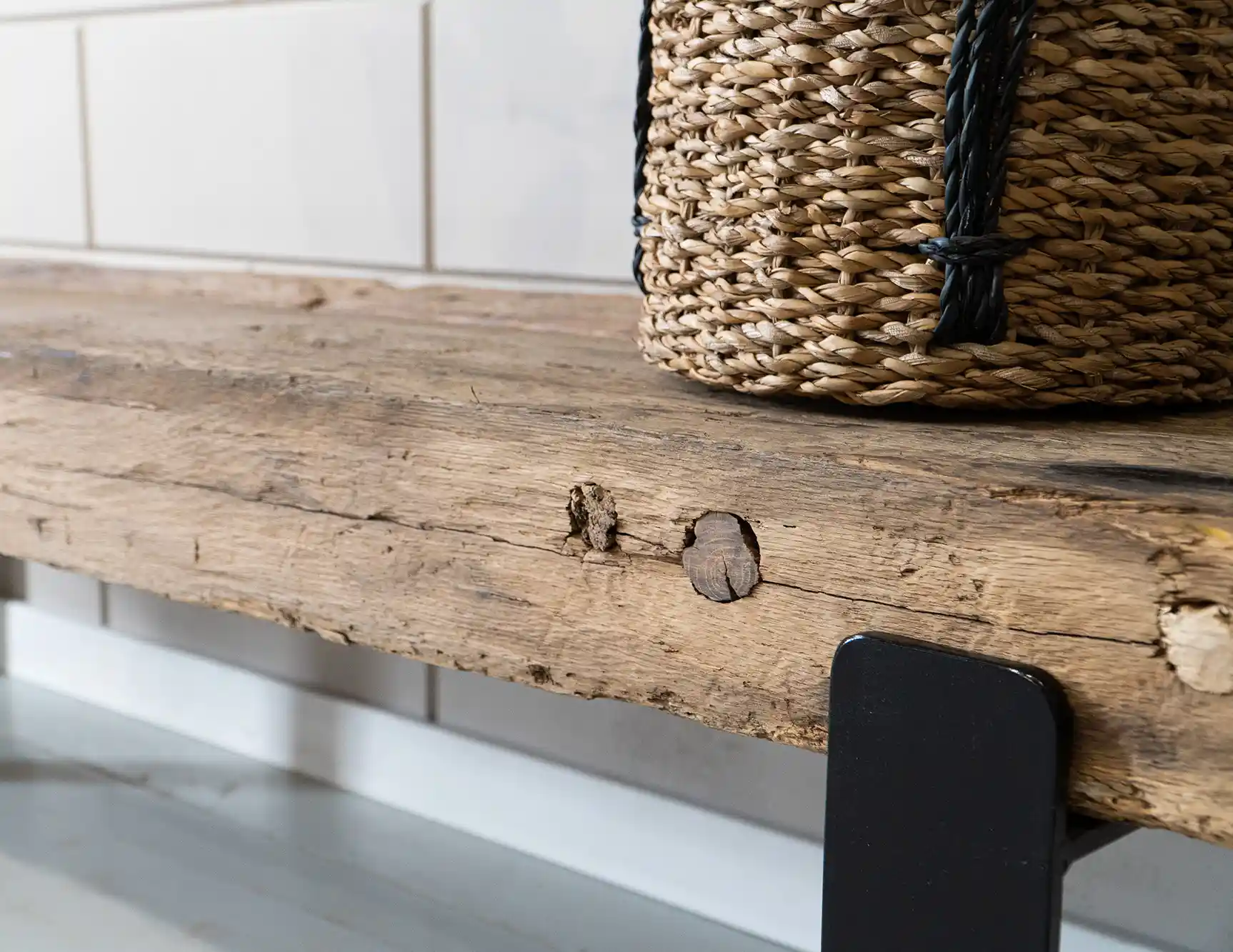 Oud eiken TV meubel