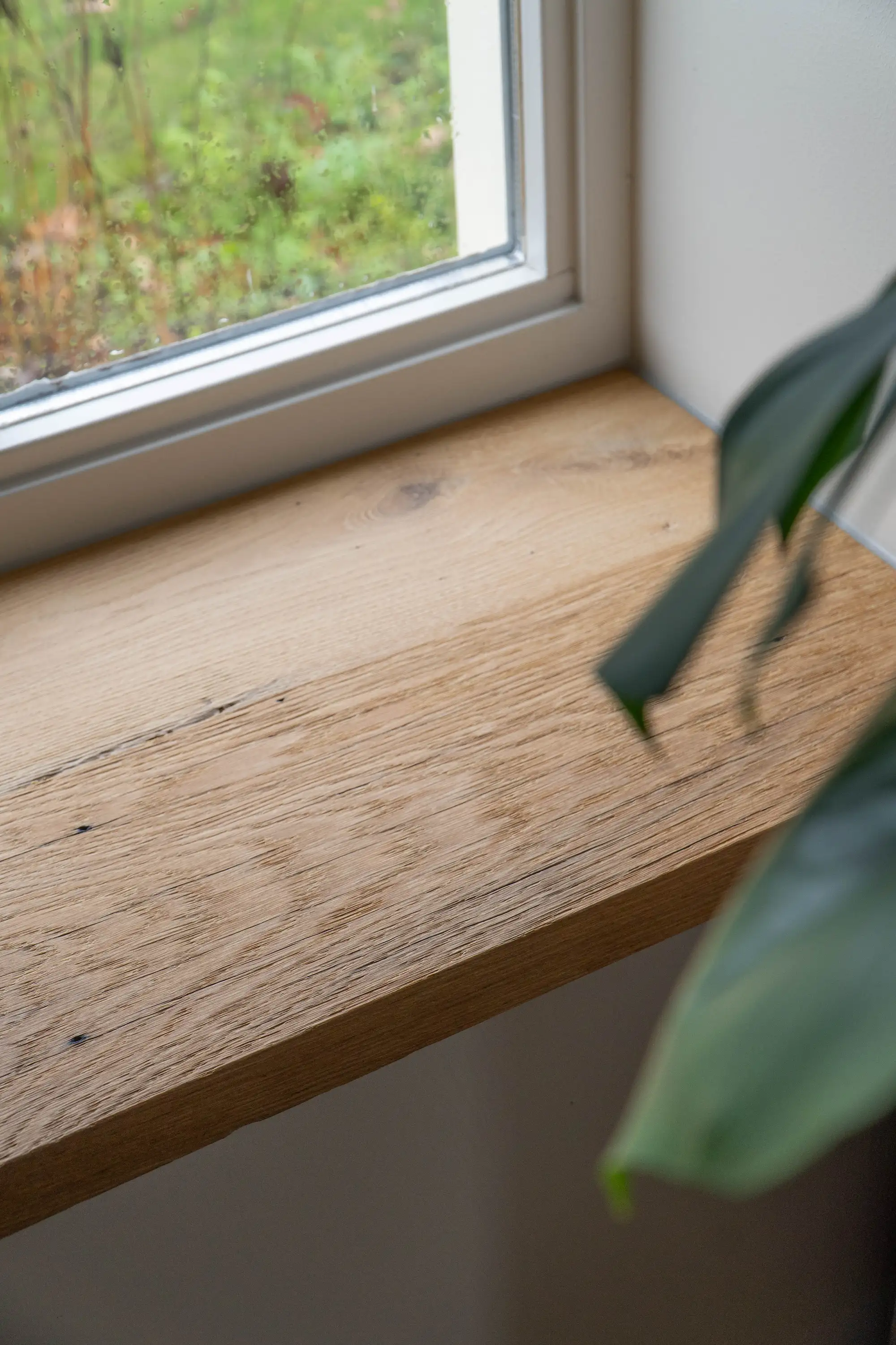Rustieke eiken vensterbank