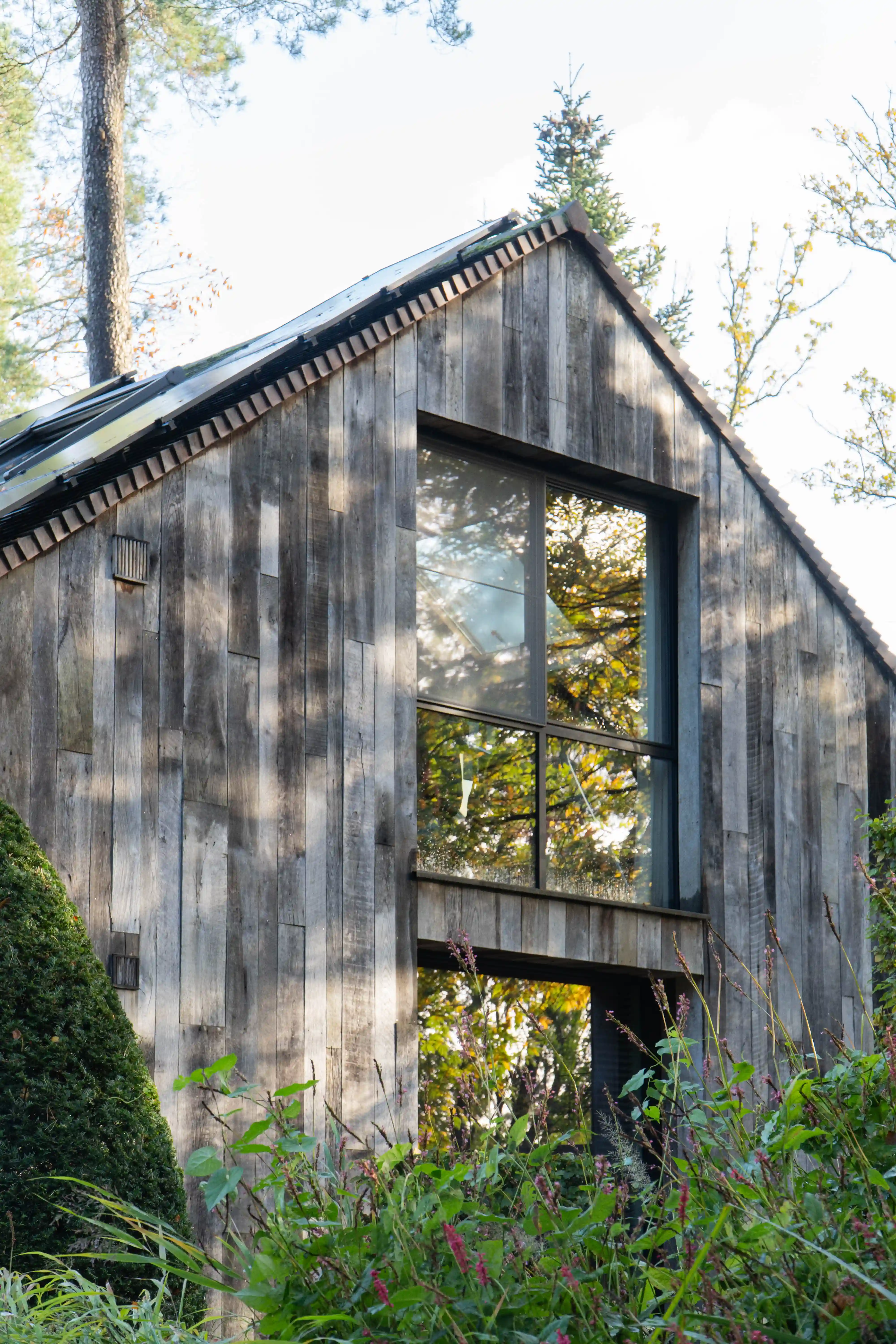 Unieke barnwood gevel