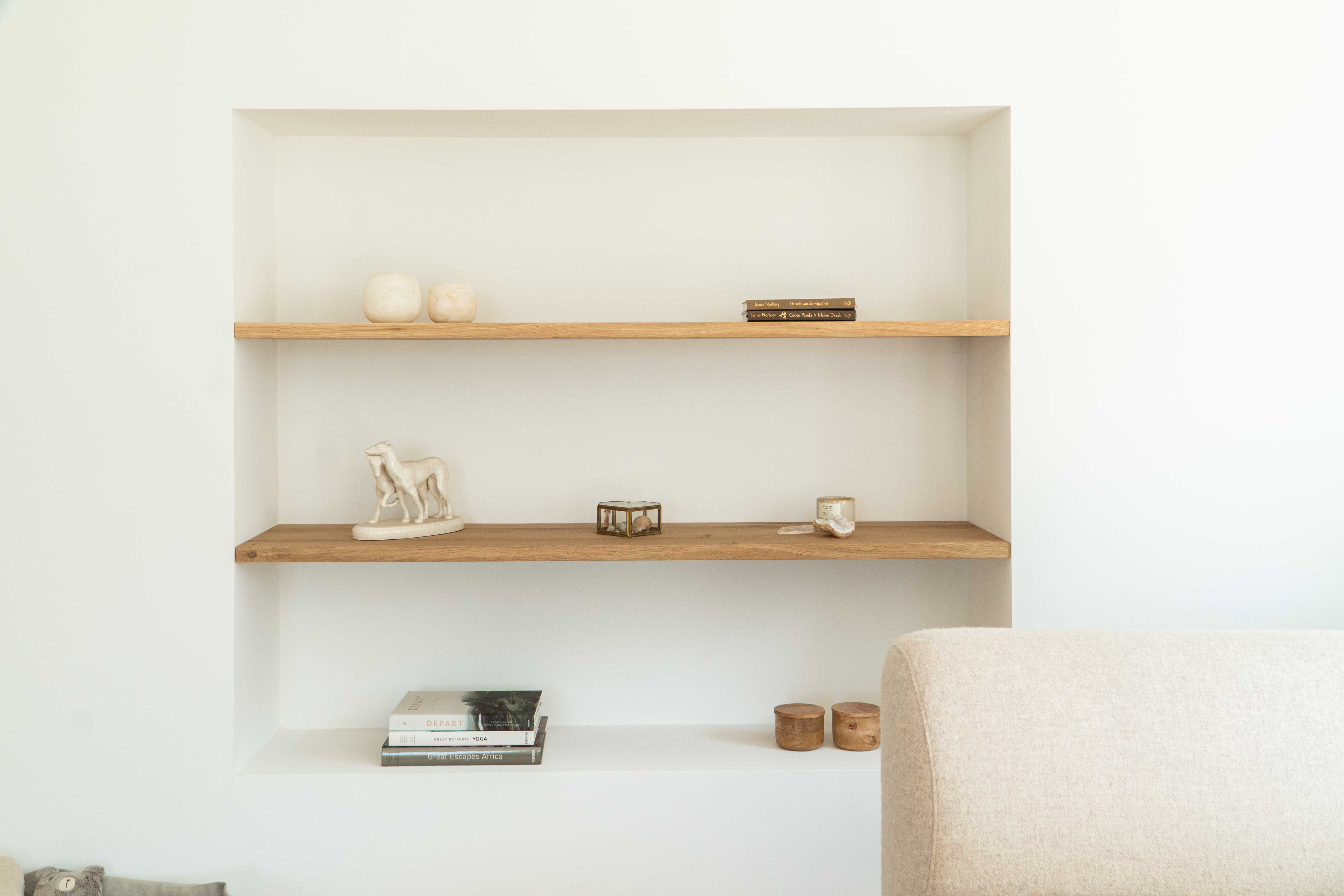 oud eiken wandplank