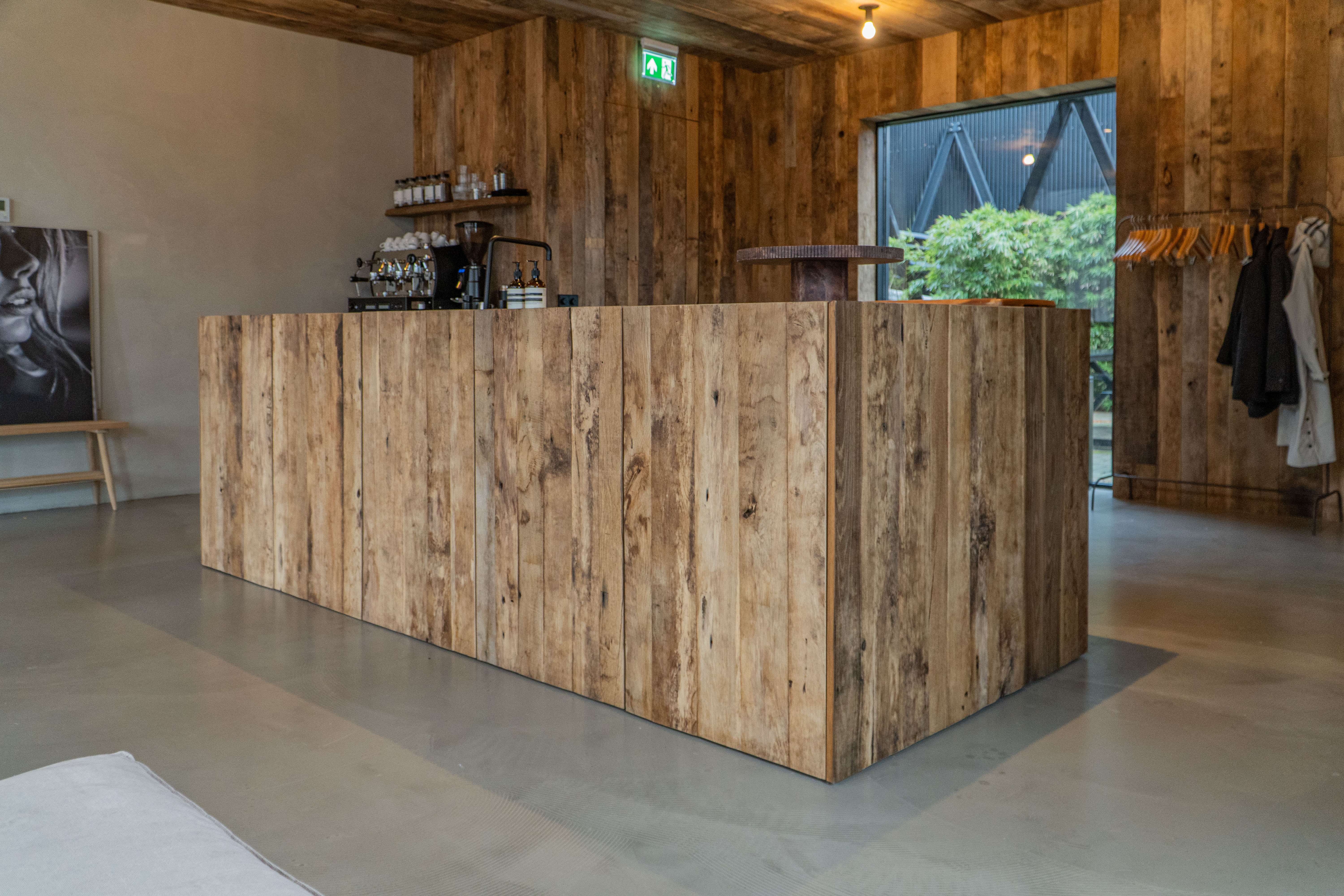 Oud eiken keuken van barnwood