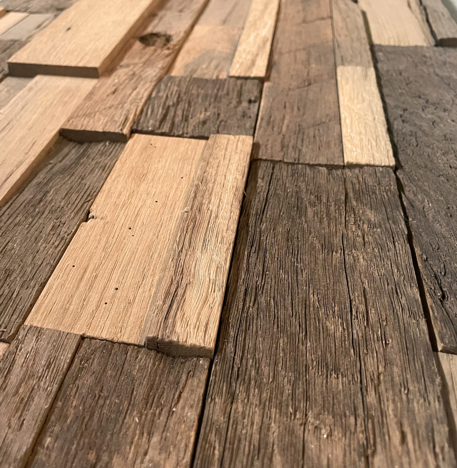 Oud eiken wandpanelen