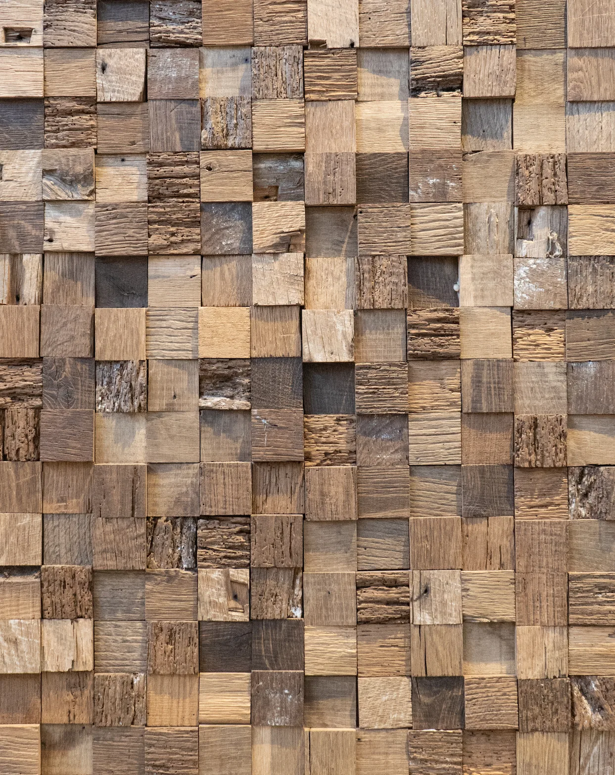 Barnwood panelen met blokjes
