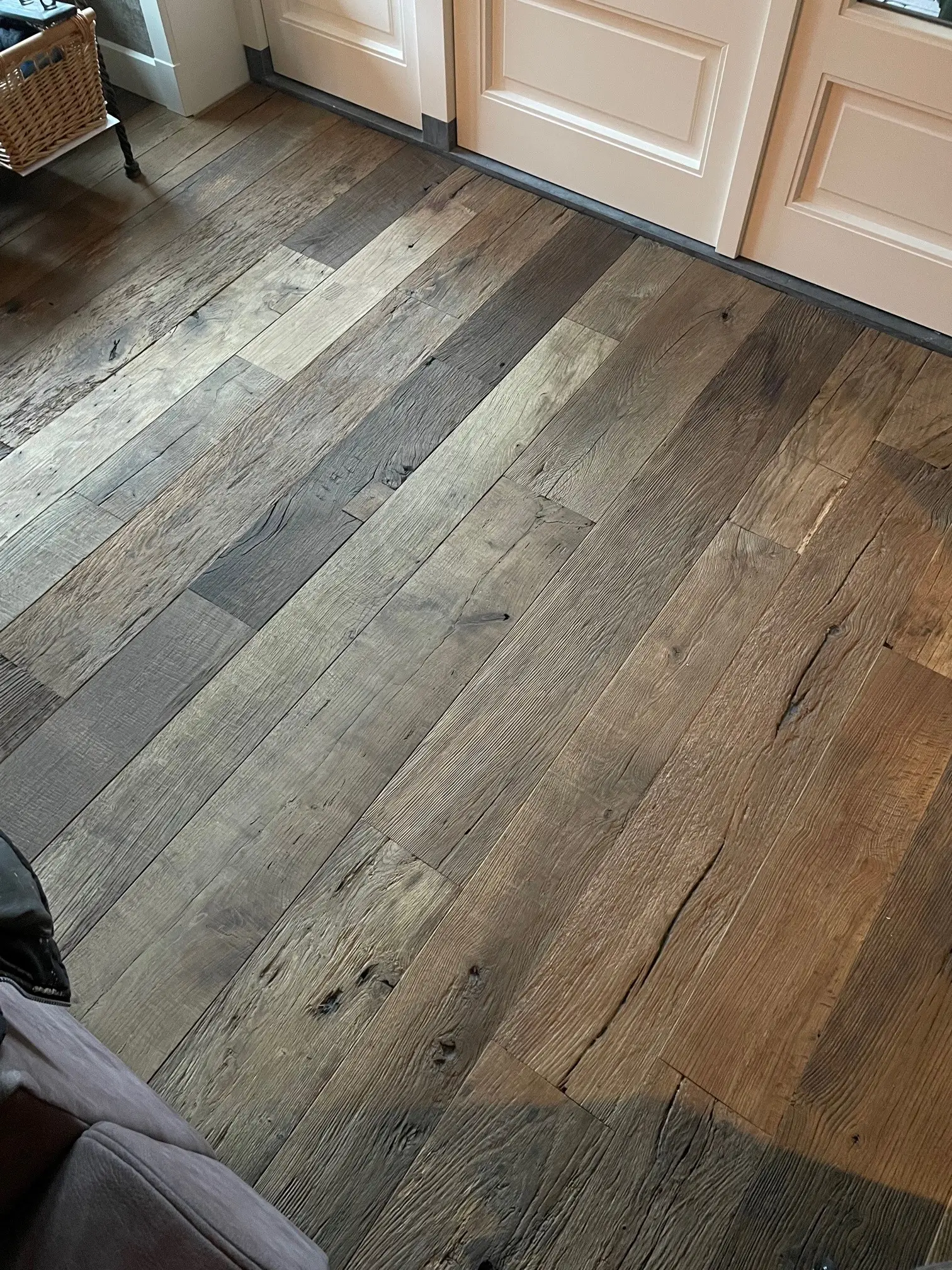 Oude houten vloer