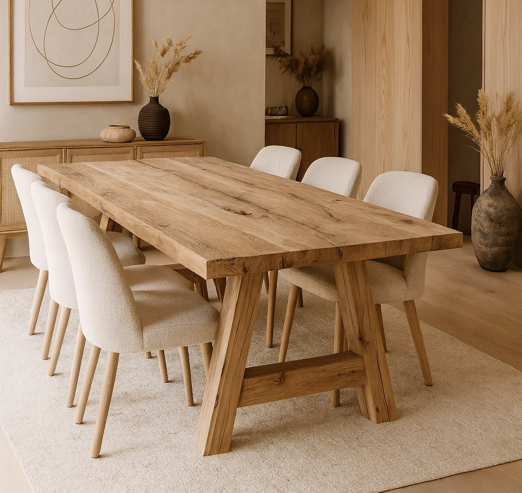 Barnwood eiken tafel