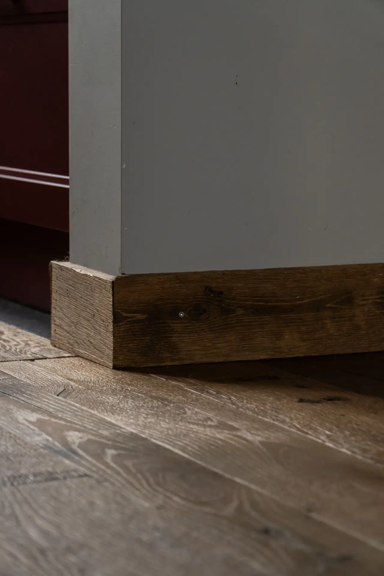 Barnwood vloer van oud eiken hout