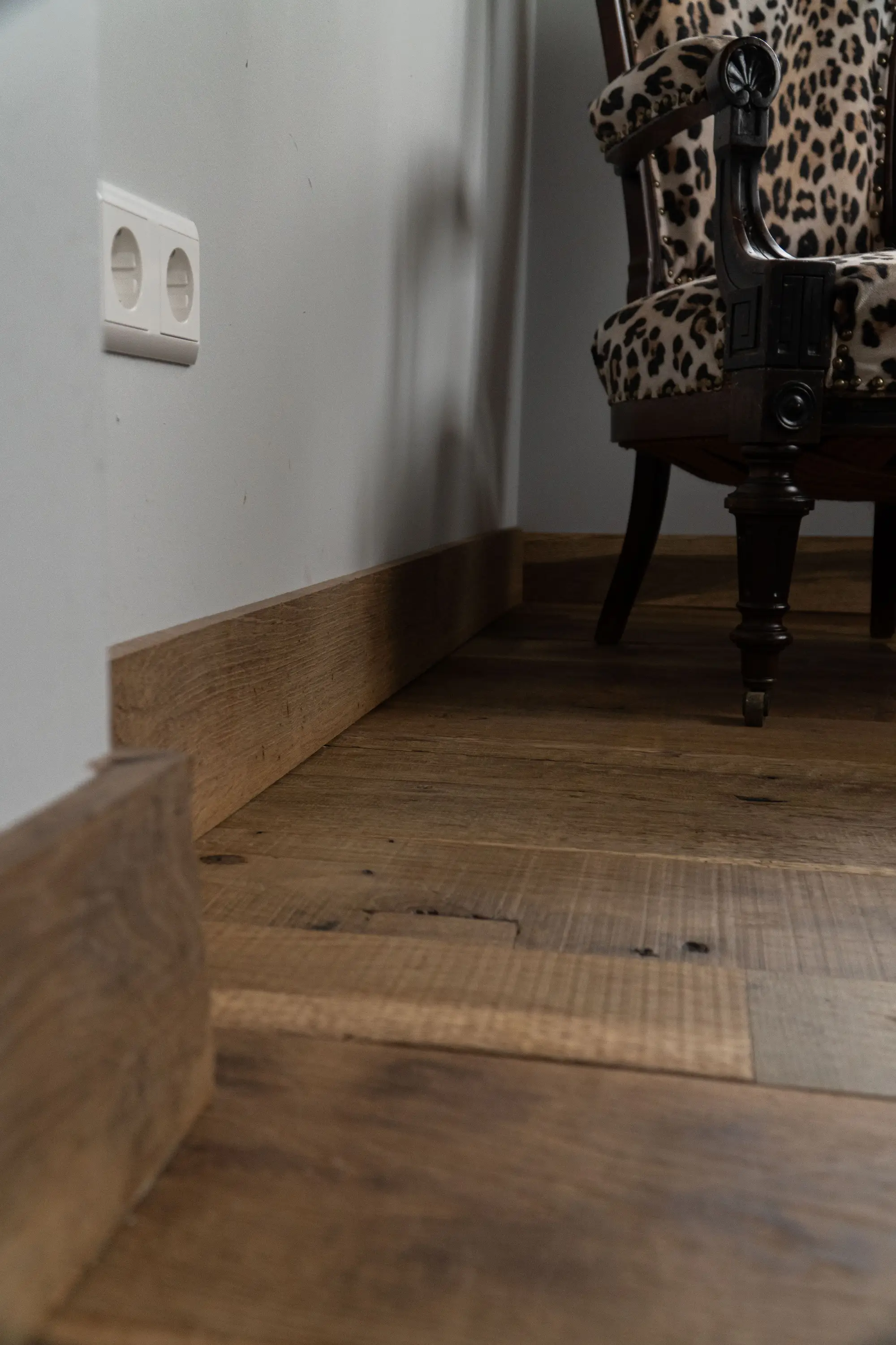 Barnwood vloer van uniek hout