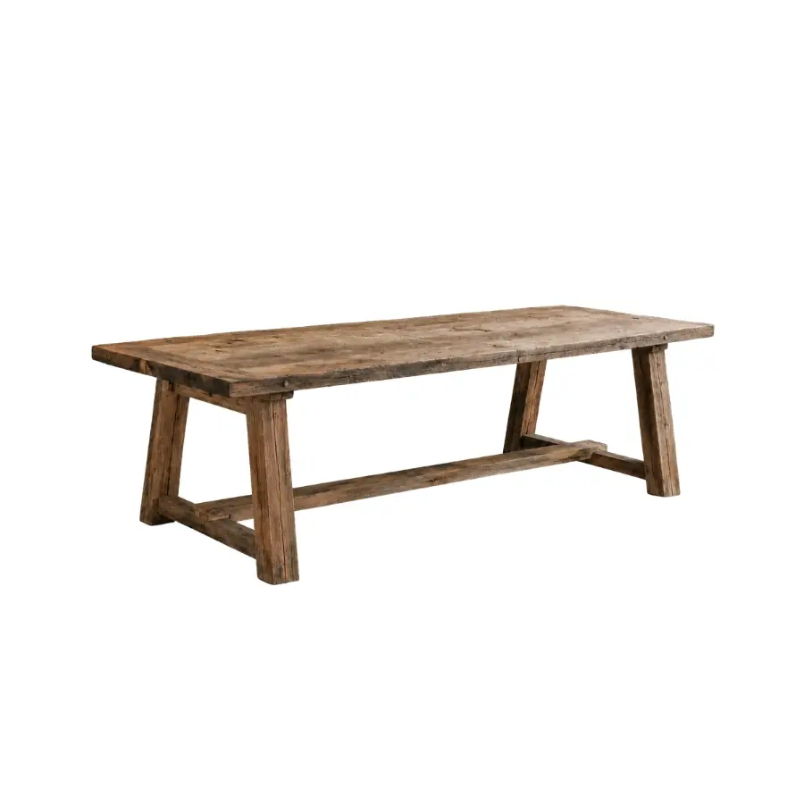 Oud eiken kloostertafel