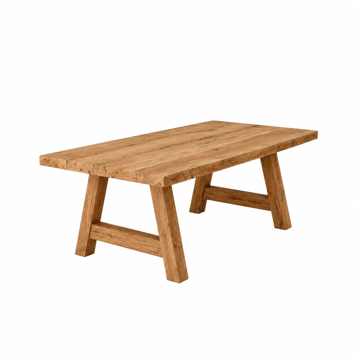 Eiken tafel geschaafd