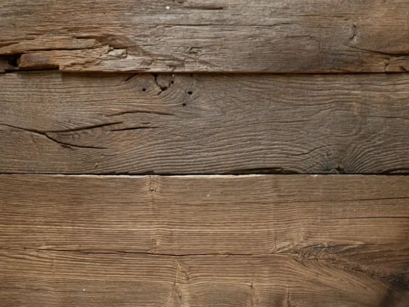 Oude eiken gevel van oud hout